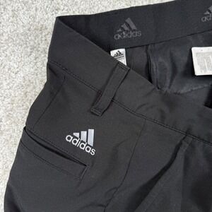 Adidas Golf Shorts Mens 30 Black Primegreen Performance Flat Front Stretch